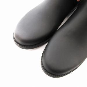 PAUL SMITH レインブーツ 長靴 サイドゴア レインボーカラー 8 26cm 黒 ブラック