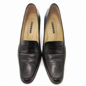 REGAL パンプス ローファー アーモンドトゥ スムースレザー 23.5cm 黒 ブラック