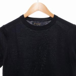 Brooks Brothers ニット カットソー 半袖 クルーネック M 紺 ネイビー