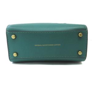 COACH 美品 C4828 ミニ カシン トート ショルダーバッグ ポシェット レザー クロスボディ グリーン 緑