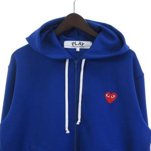 PLAY Comme des Garçons AZ-T172 AD2023 ジップアップパーカー ブルー L