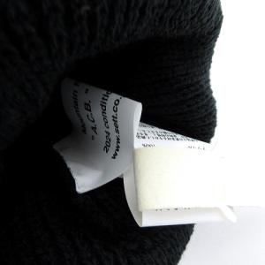 Mountain Research タグ付き MTR3915 A.C.B. Black ニット帽  ビーニー 黒 ブラック F