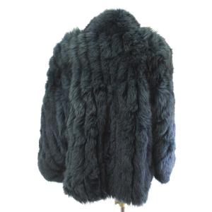 SAGA FOX パルティーナ PARTINA フォックスファー コート ミドル ブルー グレー 11