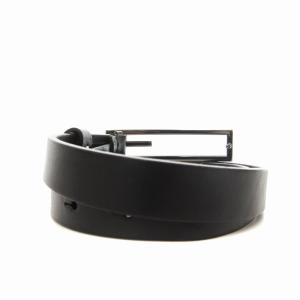 GUCCI ベルト レザー ロゴ バックル 黒 ブラック