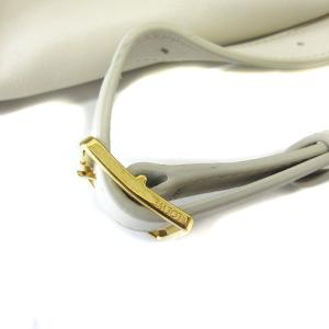 LOEWE パセオバッグ スモール シャイニーナパカーフ ハンドバッグ アイボリー A709P48X02