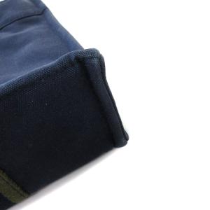 HERMES フールトゥPM ハンドバッグ トートバッグ キャンバスバッグ ネイビー グリーン 紺 緑