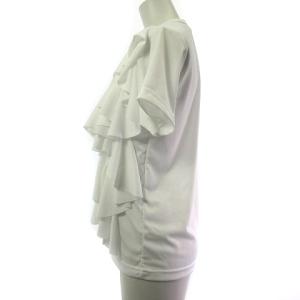 コムデギャルソンコムデギャルソン 衿フリル付きホワイトニット