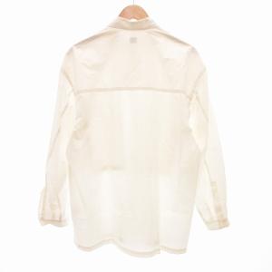 E.TAUTZ シャツ 長袖 胸ポケット オーバーサイズ XS 白 ホワイト