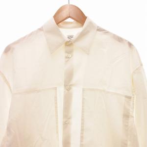 E.TAUTZ シャツ 長袖 胸ポケット オーバーサイズ XS 白 ホワイト