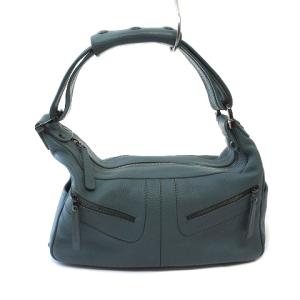 TOD'S ワンショルダーバッグ ハンドバッグ レザー グリーン 緑