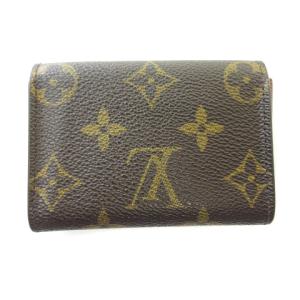 LOUIS VUITTON M61930 モノグラム ポルト モネ・プラ カードケース コインケース ブラウン 茶