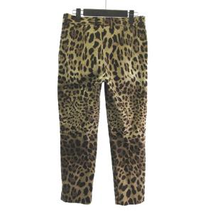 DOLCE&GABBANA パンツ スラックス レオパード ヒョウ柄 ブラウン 茶 40