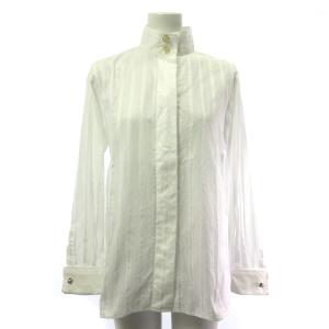 ダブルカフス シャツ ストライプ ココマーク ホワイト 38