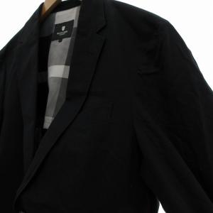 BLACK LABEL CRESTBRIDGE テーラードジャケット リネン混 2B L 黒