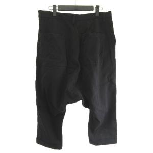 Y's ヨウジヤマモト 22AW マッキンサルエル パンツ コットン リネン ブラック 黒 2 YE-P14-007