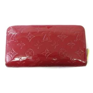LOUIS VUITTON M9147F モノグラムヴェルニ ジッピーウォレット ラウンドファスナー 赤 レッド