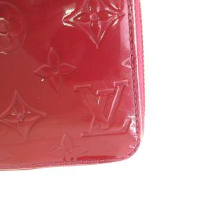 LOUIS VUITTON M9147F モノグラムヴェルニ ジッピーウォレット ラウンドファスナー 赤 レッド