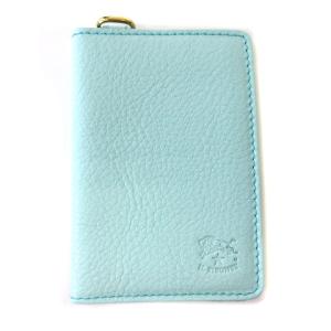 パスケース カードケース レザー ライトブルー