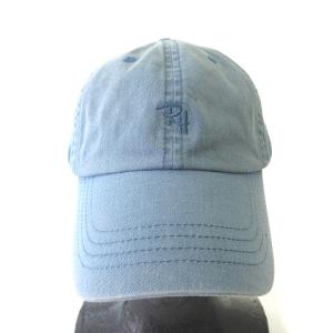 ベースボールキャップ 帽子 エンブロイダリー ブルー