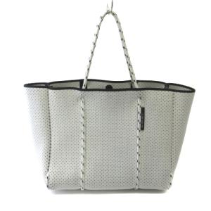 STATE OF ESCAPE フライングソロ トートバッグ ショルダーバッグ ポーチ付 パンチング ホワイト