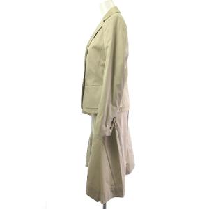 Salvatore Ferragamo スカート スーツ セットアップ 2Bシングル ベージュ 42