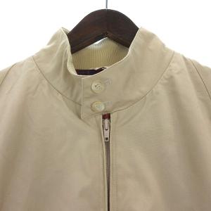 Baracuta クラシックハリントンジャケット ブルゾン スイングトップ 裏地チェック 英国製 コットン ベージュ 38 SM