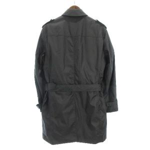 Calvin Klein コート トレンチ シングル 5B ナイロン ポリエステル ライナーダウンベスト ベルト付き グレー L