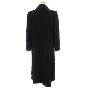 YVES SAINT LAURENT ヴィンテージ コート ロング ダブル6B ウール 金ボタン 黒 ブラック M アウター 