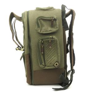 BURTON タグ付き キャリーバッグ リュックサック キャンバス パッド付き カスタマイズ 11T-0811805 カーキ 鞄 SM