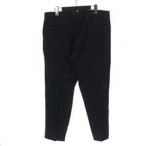 INCOTEX SLOWEAR SLIM FIT パンツ スラックス タック 無地 ウール混 90169 紺 ネイビー 52 SM