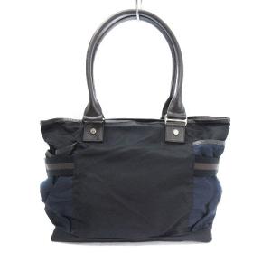 Orobianco GRYDA バッグ トート ナイロン レザー サイドベルト ロゴ 黒 紺 ブラック ネイビー 鞄