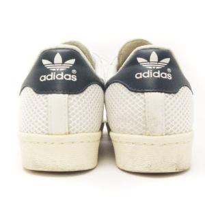 adidas Originals SUPER STAR 80s スニーカー ローカット メッシュ Q20310 白 ネイビー系 ホワイト系 25.5 靴 SM
