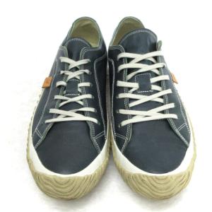 SPINGLE MOVE スニーカー ローカット レースアップ カンガルーレザー SPM-110 緑 グリーン L 靴 SM