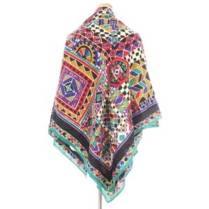 MISSONI ストール 大判 スクエア 総柄 マルチカラー