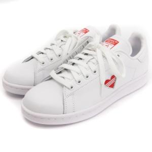 adidas Originals スタンスミス スニーカー G27893 ローカット 白 ホワイト 赤 レッド 24 靴 SM