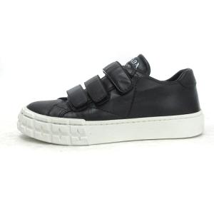 PRADA スニーカー ベルクロ ロゴ 36 ブラック 1E942L