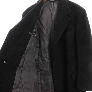 POLO RALPH LAUREN コート チェスター 比翼 ウール ダークグレー L 