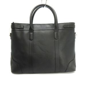 MACKINTOSH バッグ トート ロゴ サイドベルト 裏チェック 黒 ブラック