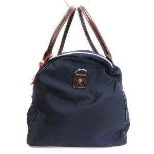 Orobianco BERNA バッグ ボストン ナイロン レザー ロゴ 旅行 トラベル 紺 茶 ネイビー ブラウン 鞄