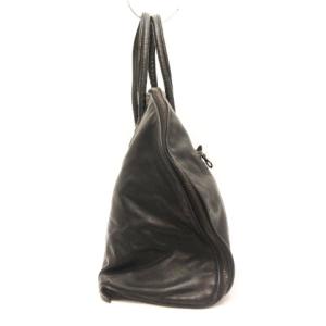 MIHARA YASUHIRO ボストンバッグ レザー アシンメトリー 黒 ブラック 鞄