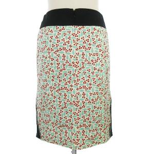 CHANEL 04P ココマーク スリットスカート 花柄 マルチカラー 34