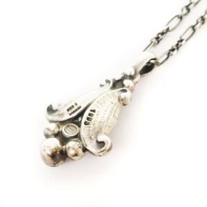 GEORG JENSEN 1993 イヤーペンダント アメジスト ネックレス シルバー 925S パープル 紫 アクセサリー