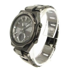 CASIO BABY-G 腕時計 G-MS ラウンド Bluetooth ソーラー アナデジ MSG-B100DG 黒 ブラック