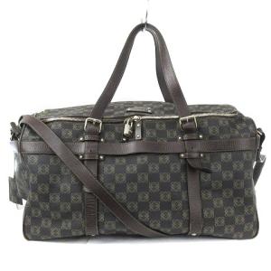 アナグラム ボストンバッグ ショルダー 2WAY チャコールグレー ブラウン SM