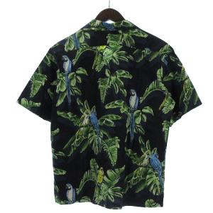 STELLA McCARTNEY Ron Parrot-print Shirt アロハシャツ バード  ネイビー グリーン