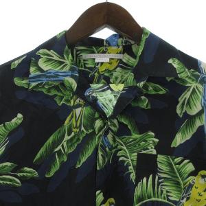 STELLA McCARTNEY Ron Parrot-print Shirt アロハシャツ バード  ネイビー グリーン