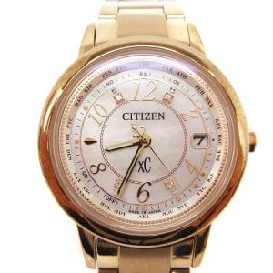 CITIZEN XC クロスシー ハッピーフライト ドライブ電波 腕時計 エコドライブ ピンクゴールド ウォッチ 