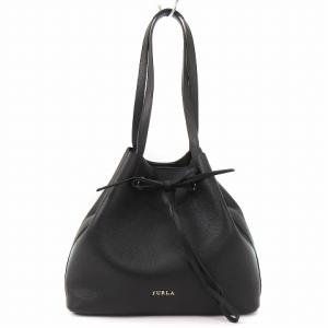 COSTANZA トートバッグ 巾着型 レザー ブラック SM