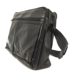 PORTER 吉田かばん AMAZE ショルダーバッグ レザー 無地 ブラック