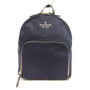 ナイロンバックパック  ネイビー